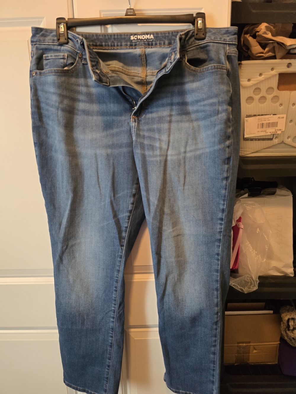 SONOMA Medium Blue Straight Leg Women's Jeans